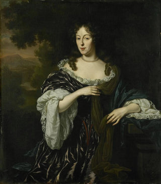 Michiel Van Musscher - Portrait of Maria Schaep Wife of Hendrick Bicker.webp