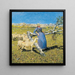 Midi i Alperna - Giovanni Segantini — inramlat konstverk på väggen