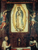 Jungfru Marias retabel med Sankt Johannes Döparen, Fray Juan de Zumárraga och Juan Diego - Miguel Cabrera — vy av konstverket