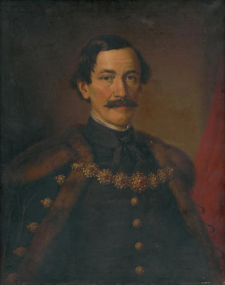 Mikls Barabs - Portrait of Count Teleki Mikls Barabs.webp