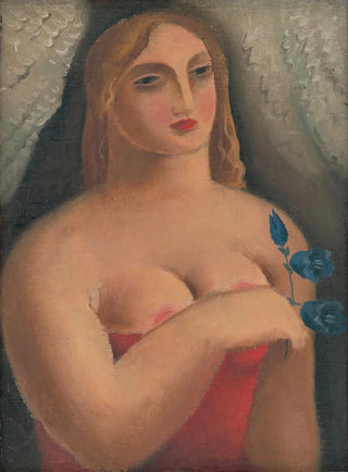 Mikul Galanda - Woman With Bellflowers.webp