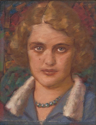 Milan Thomka Mitrovsk - Portrait of a Girl with Beads.webp