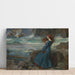 Reproduktion av målningen Miranda - La Tempête - John William Waterhouse