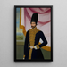 Jalal al-Din Mirza son till Fath Ali Shah Qajar - Mirza Abolhassan Khan Ghaffari — inramlat konstverk på väggen