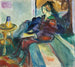Modell sittande på soffan II - Edvard Munch — vy av konstverket