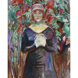 Modèle dans le jardin - Edvard Munch | Reproduction Tableau Décoration murale affiche copie