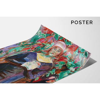Modèle dans le jardin - Edvard Munch | Reproduction Tableau Décoration murale affiche copie