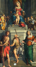 Madone en majesté avec des saints - Monogrammiste ED — vy av konstverket