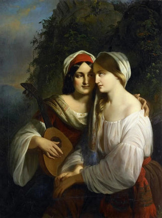Moritz Calisch - Two young women in Italian costume.webp