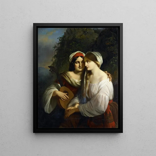 Moritz Calisch - Two young women in Italian costume.webp
