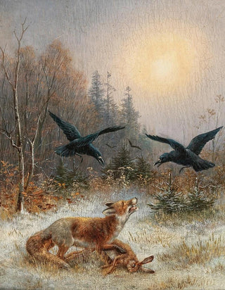 Moritz Mller - Ein Fuchs verteidigt seine Beute.webp