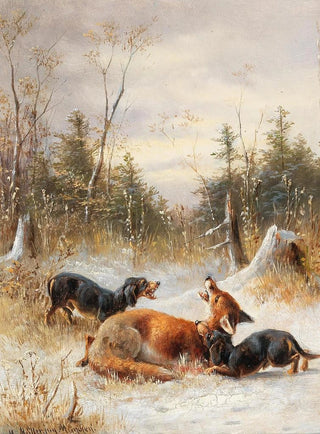 Moritz Mller II - Fuchs mit Hunden.webp