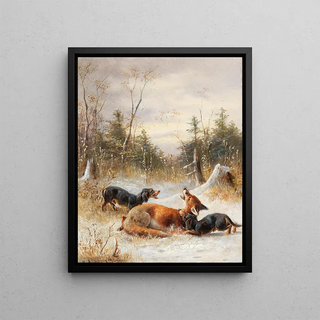 Moritz Mller II - Fuchs mit Hunden.webp