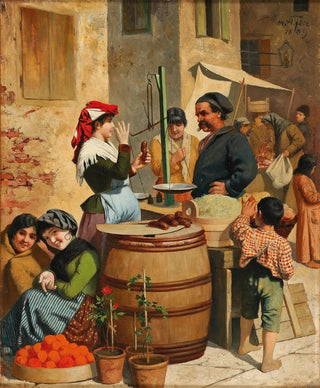 Moritz Stifter - Marktszene in Triest.webp