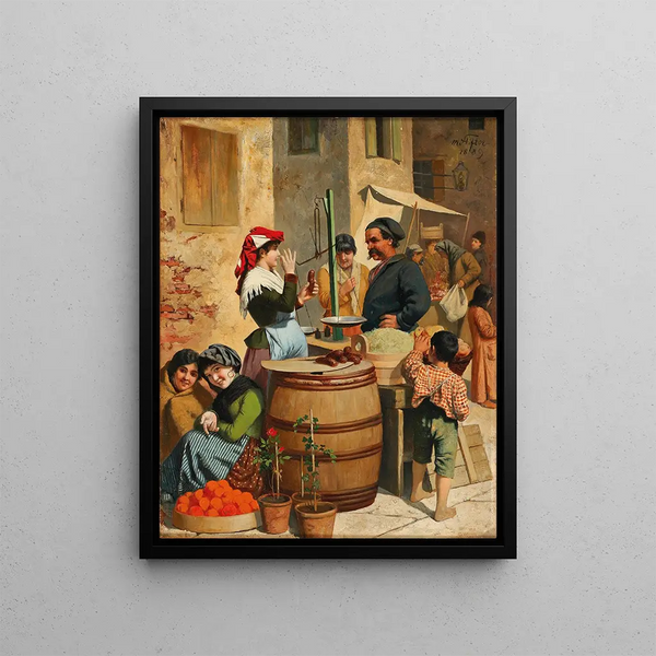 Moritz Stifter - Marktszene in Triest.webp