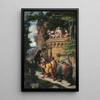 Moritz von Schwind - The Rose or the Artists Journey.webp