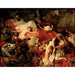 Reproduktion av målningen av Sardanapals död - Eugène Delacroix