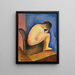 Jag sätter mig inte - Moïse Kisling — inramlat konstverk på väggen
