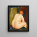 Pas en arrière - Moïse Kisling — inramlat konstverk på väggen