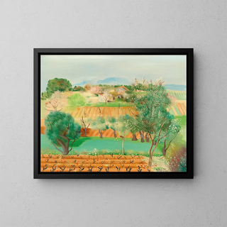Sanary-sur-Mer - Moïse Kisling — inramlat konstverk på väggen