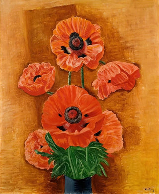 Mose Kisling - Vase de Pavots.webp