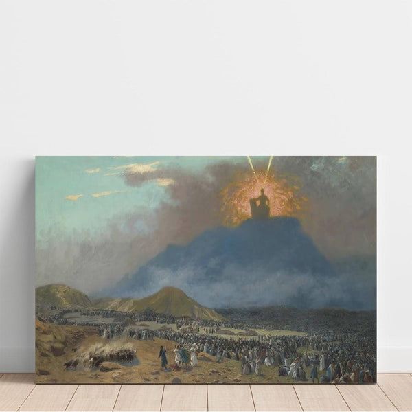 Reproduktion av målningen Moses på Sinai berg - Jean-Léon Gérôme