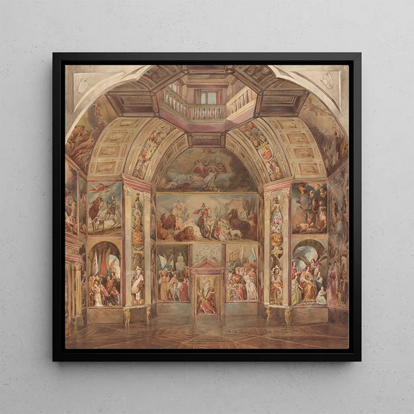 Mur nord de la Oranjezaal Huis ten Bosch La Haye - Tieleman Cato Bruining