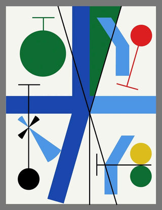 Myriam Thyes - Four spaces with blue broken cross.webp