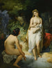 Les Baigneuses - Nándor Rákóczy — vy av konstverket