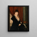 Portrait d'une dame - Nanine Vallain — inramlat konstverk på väggen