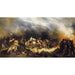 Reproduktion av målningen Napoleon vid Waterloo av Auguste Raffet