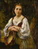 Bohémienne au tambour - Narcisse Virgile Diaz de la Peña — vy av konstverket