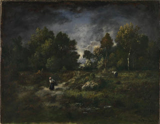 NarcisseVirgile Diaz de La Pea - Faggot Gatherers in a Wooden Landscape.webp