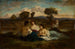 Les Baigneuses - Narcisse Virgile Diaz de la Peña — vy av konstverket