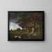 Le Bord de la Forêt aux Monts Girard Fontainebleau - Narcisse Virgile Diaz de la Peña — inramlat konstverk på väggen