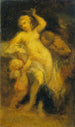 Venus som avväpnar Cupido - Narcisse Virgile Diaz de la Peña — vy av konstverket