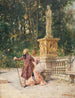 Flirter dans le jardin - Natale Attanasio — vy av konstverket