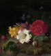 Naturtavla med blommor - Frants Diderik Be — vy av konstverket