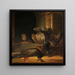 naturtavla med påfåglar - Rembrandt van Rijn — inramlat konstverk på väggen