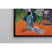 Reproduktion av målningen Stillleben med blommor och idol - Paul Gauguin