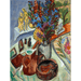 Reproduktion av målningen av stillleben med kanna och afrikansk skål - Ernst Ludwig Kirchner