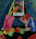 Naturtavla med en lila skål - Alexej von Jawlensky — vy av konstverket