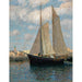 Reproduktion av målningen av fartyg i Chioggia hamn - Alfred Zoff