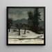 Snö - Gustave Courbet — inramlat konstverk på väggen