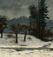 Snö - Gustave Courbet — vy av konstverket