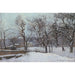 Reproduktion av målningen Snö i Louveciennes - Camille Pissarro