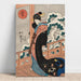 Reproduktion av målningen Snö; skönhet på en veranda (mitten av 1800-talet) - Utagawa Kuniyoshi