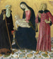 La Vierge à l'Enfant avec saint Antoine Abbé et saint Sigismond - Neroccio de' Landi — vy av konstverket