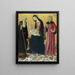 La Vierge à l'Enfant avec saint Antoine Abbé et saint Sigismond - Neroccio de' Landi — inramlat konstverk på väggen