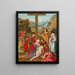 La Lamentation du Christ - École néerlandaise — inramlat konstverk på väggen